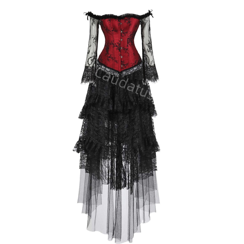 Women'S Green Formal Wear - Vestido con corsé de talla grande,