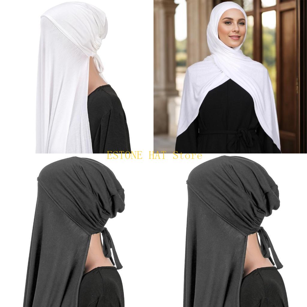 Women Formal Wear Hijab - Pañuelo en cabeza del abrigo del