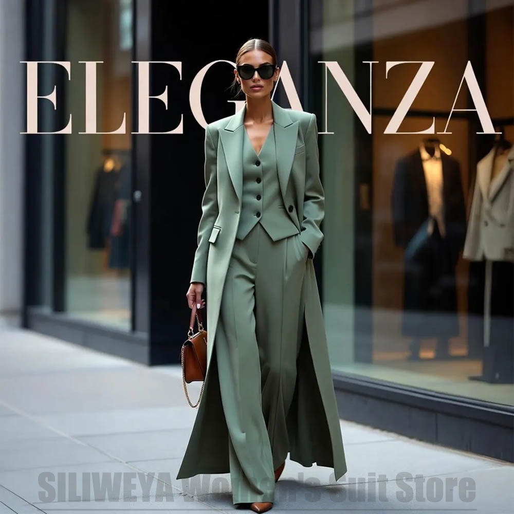 Women Formal Wear Office - Elegante Conjunto de Traje de Tres