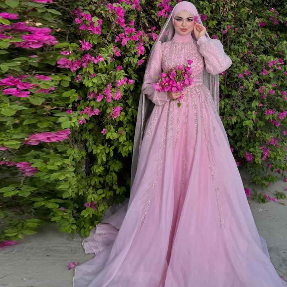 Women Formal Wear Hijab - Vestido de noche Abiye de lujo