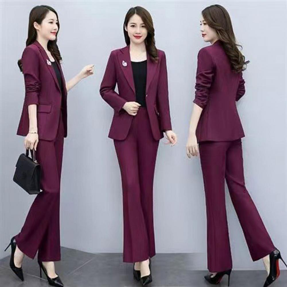Women Formal Wear Office - Conjunto de 2 Piezas para Mujer,