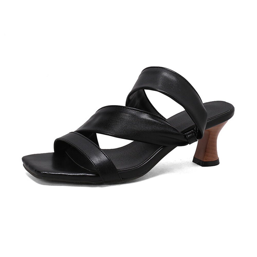 Kitten Heel Women - Sandalias de tacón bajo tipo mule