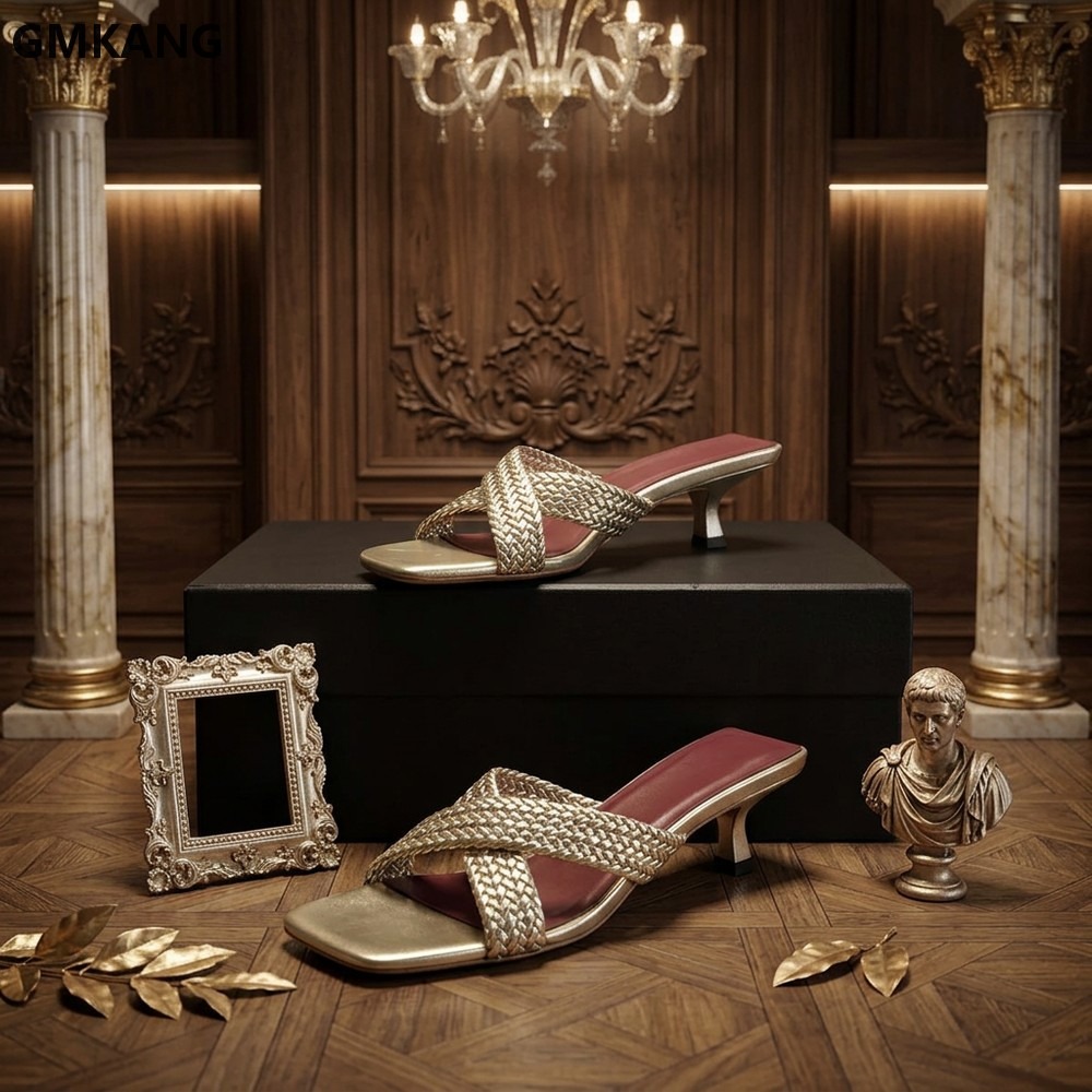 Kitten Heel Women - Zapatillas de tacón bajo con punta