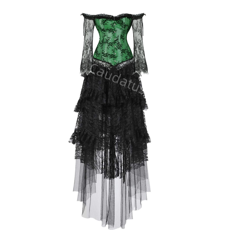 Vestido con corsé de talla gra - Women'S Green Formal Wear reseña y precio