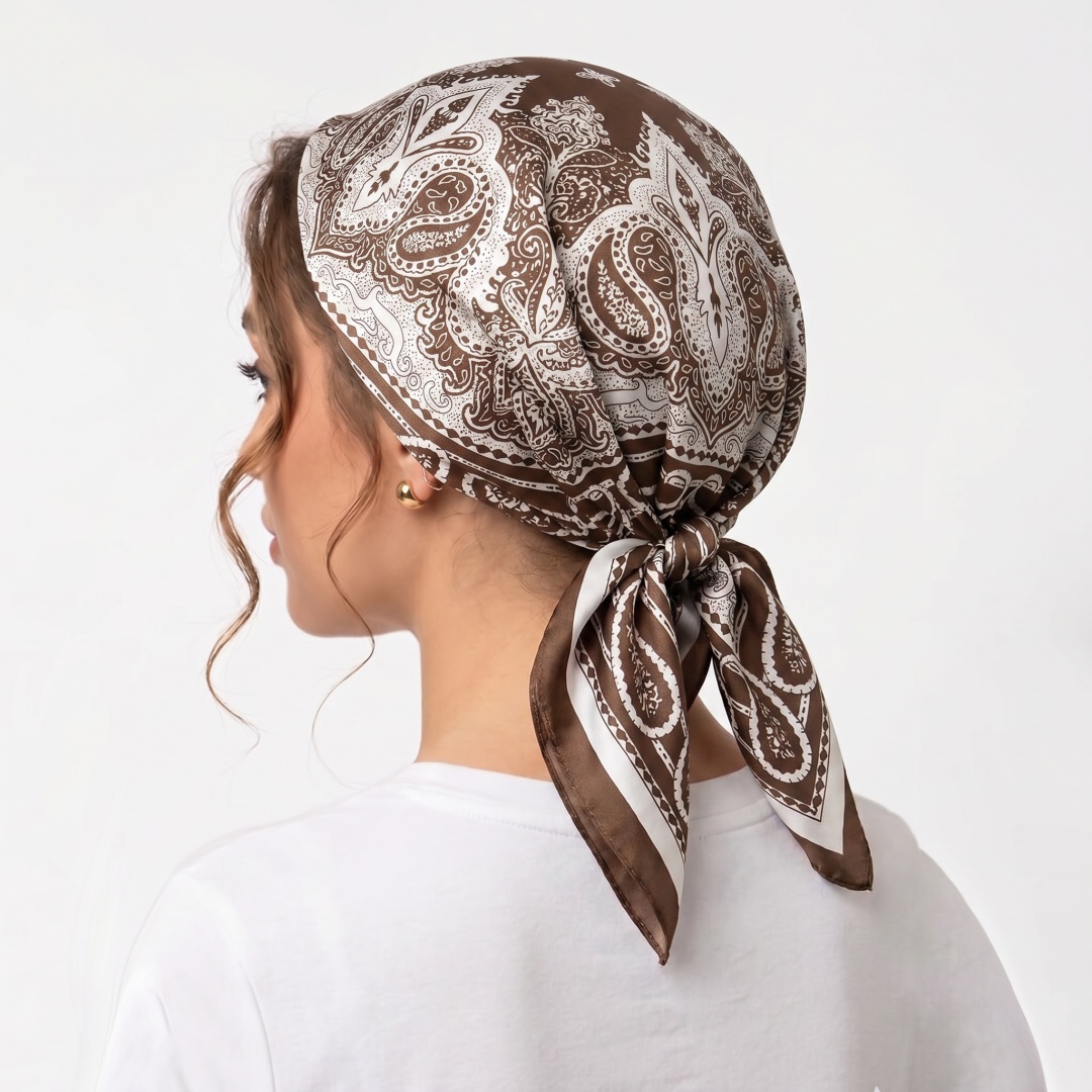 Pañuelo de seda cuadrado de lu - Women Formal Wear Hijab reseña y precio