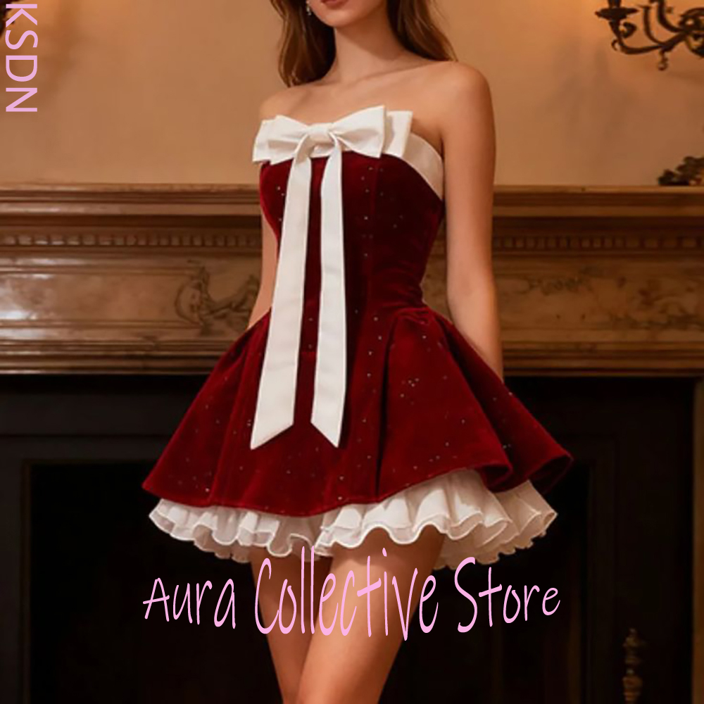 Minivestido sin tirantes de te - Large Women'S Formal Wear reseña y precio