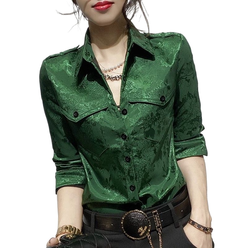 Blusa holgada de manga larga c - Women Formal Wear Office reseña y precio