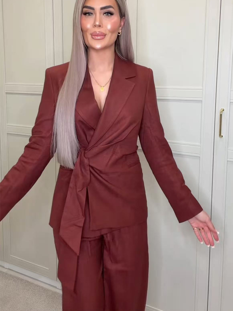 Traje de Blazer y Pantalón par - Women Formal Wear Office reseña y precio