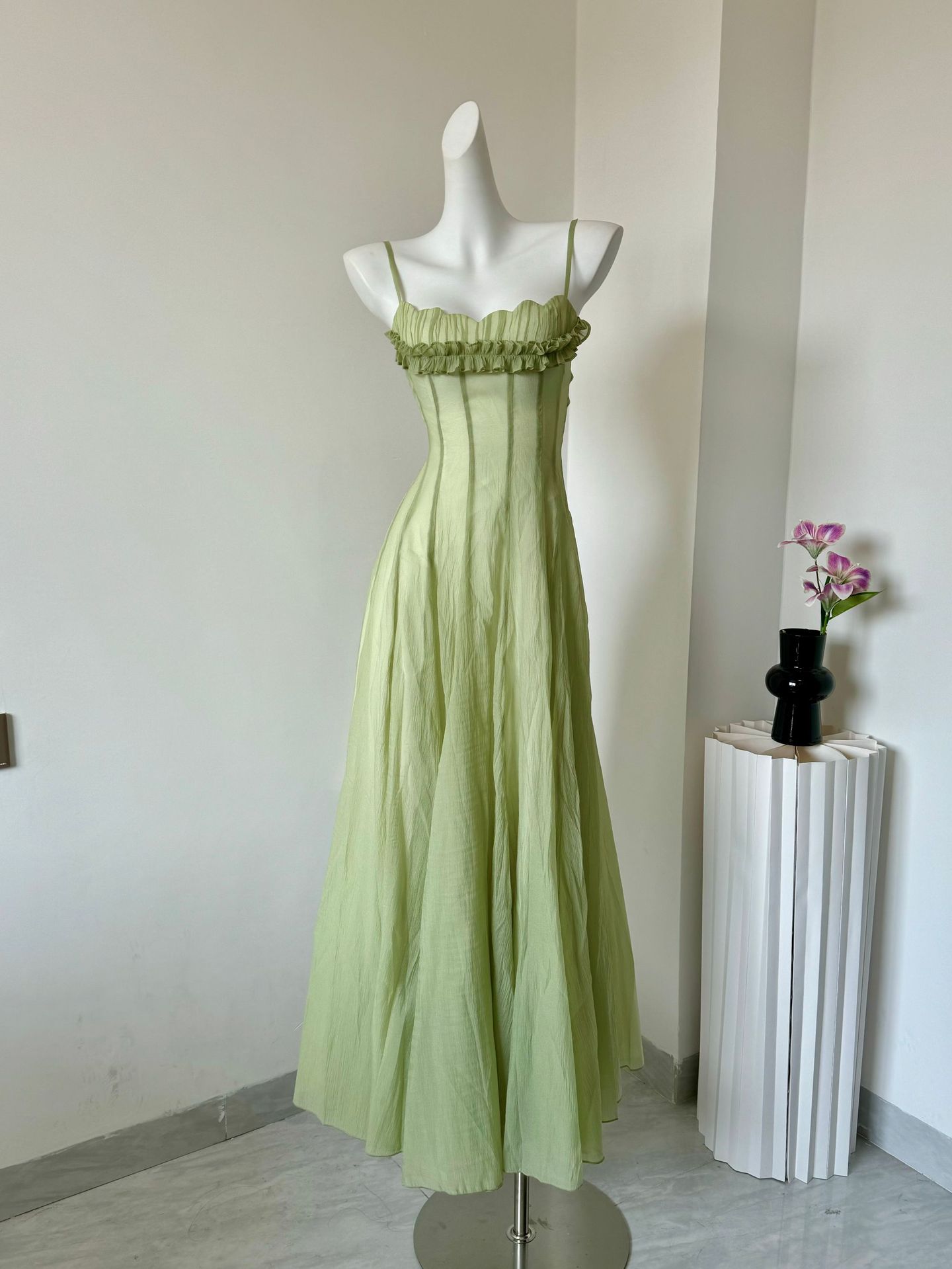 Vestido Largo Verde Estilo Vin - Women'S Green Formal Wear reseña y precio