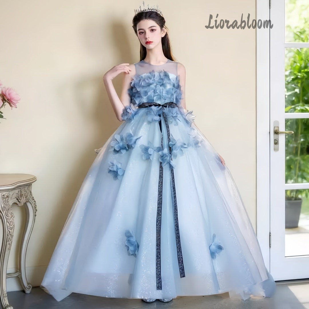 Vestido de Fiesta Formal Azul  - Large Women'S Formal Wear reseña y precio