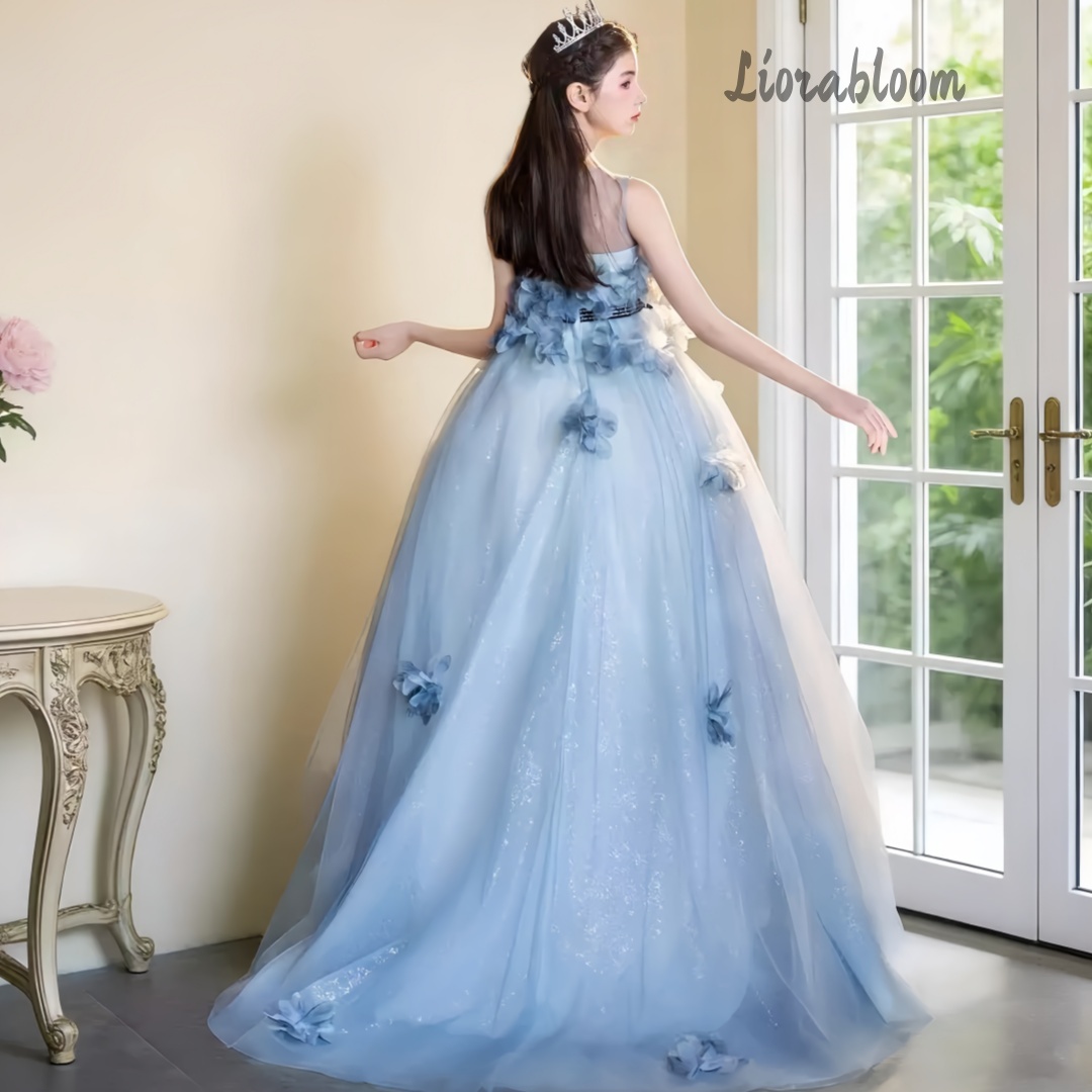 Vestido de Fiesta Formal Azul  - Large Women'S Formal Wear reseña y precio