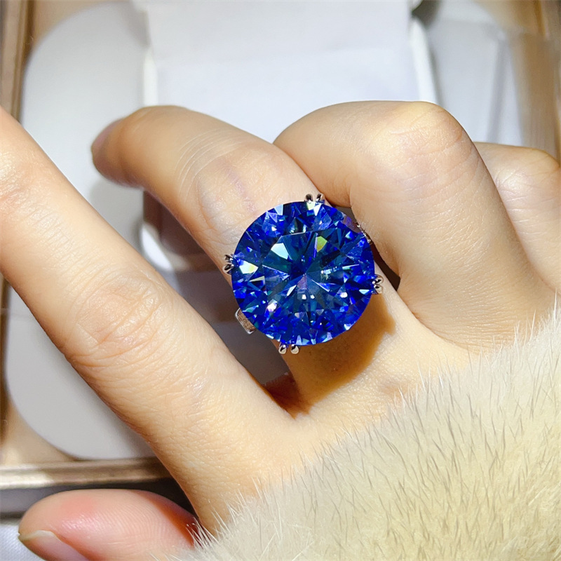 Anillo de Plata 925 con Moissa - Large Women'S Formal Wear reseña y precio
