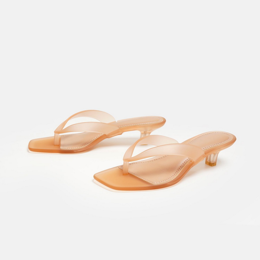 Sandalias de PVC verde oliva d - Kitten Heel Women reseña y precio