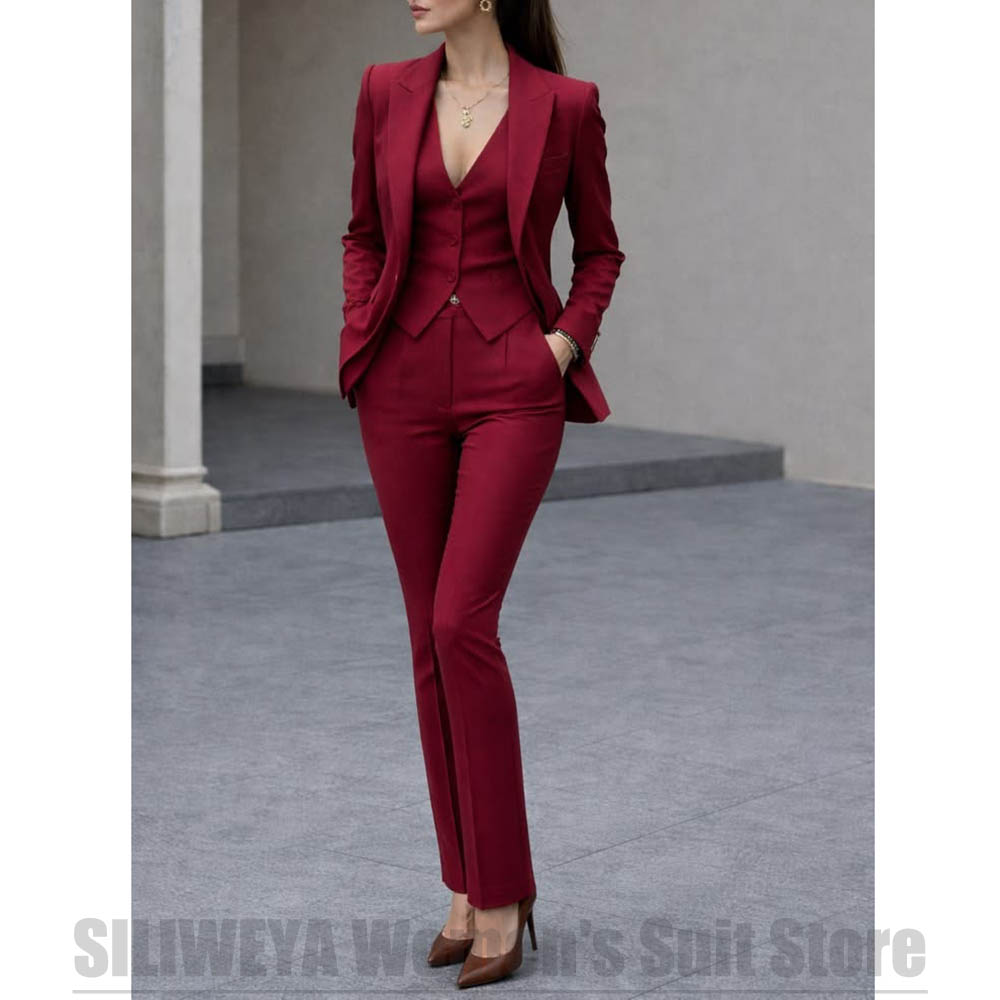 Conjunto de traje de 3 piezas  - Women Formal Wear Vest reseña y precio