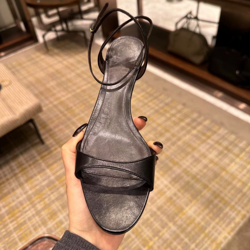 Sandalias de cuero genuino par - Kitten Heel Women reseña y precio